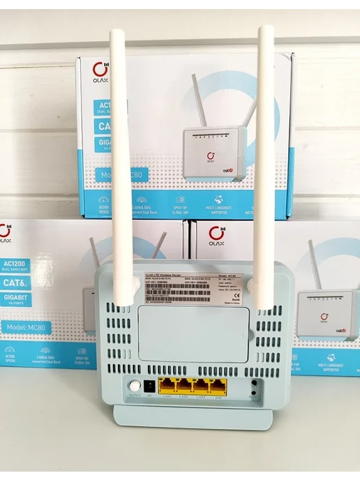 OLAX Прошитый 300мбит с WIFI роутер с агрегацией MC80 Cat.6, белый, фото 4