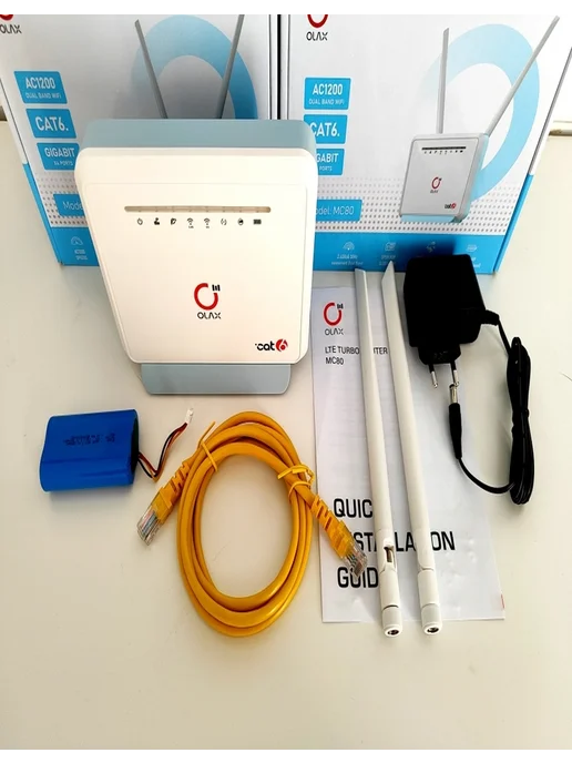 OLAX Прошитый 300мбит с WIFI роутер с агрегацией MC80 Cat.6, белый, фото 5