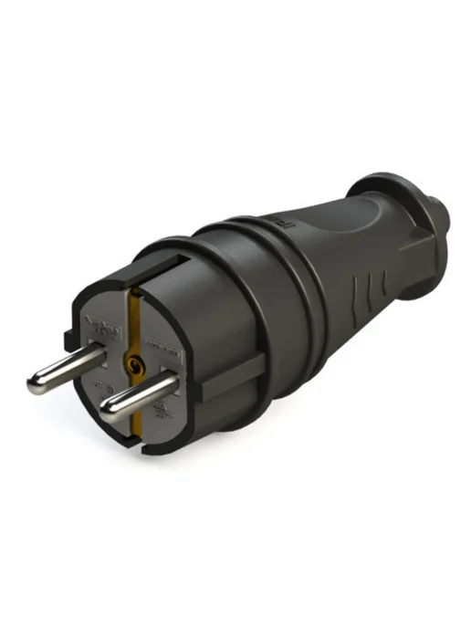 Systeme Electric Вилка электрическая силовая прямая с заземлением (3 шт), 3 шт, фото 3