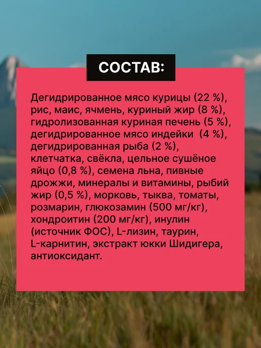 Сухой корм NERO GOLD Super Premium для собак, мясо, 3 кг, фото 8