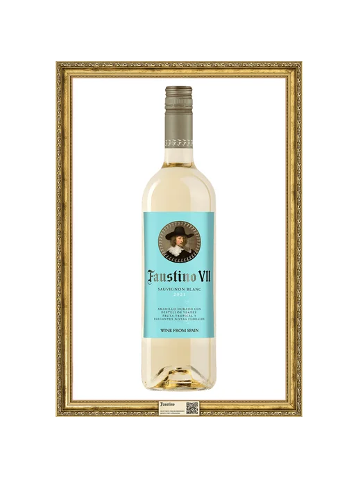 Faustino Вино VII Sauvignon Blanc белое сухое 0,75 л, 750 мл, фото 2