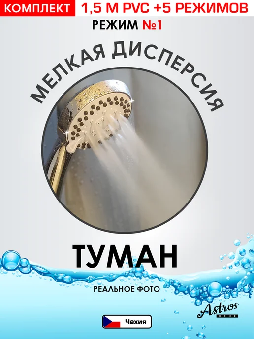 Усиленный шланг для душа с лейкой Шланг для душа с лейкой 1,5 PVC, серый, фото 3