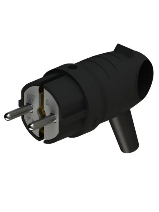 Systeme Electric Вилка электрическая силовая угловая с заземлением (3 шт), 3 шт, фото 3