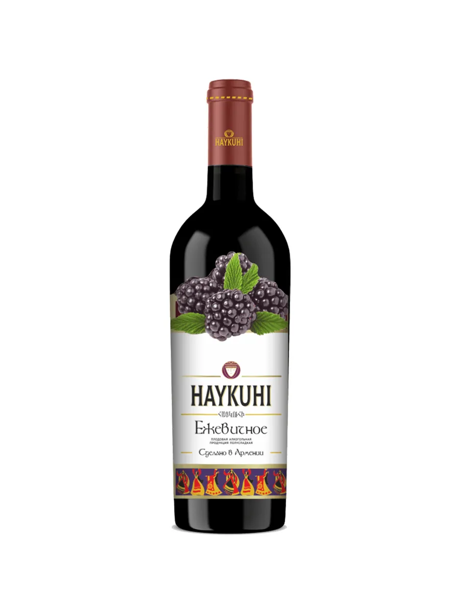Вино Haykuhi Ежевичное красное полусладкое 0,75 л