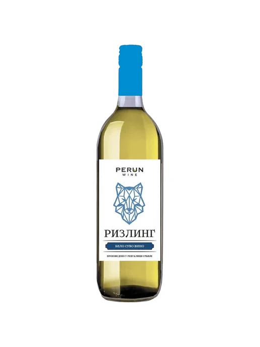 Вино Perun Rizling белое сухое 1 л, 1 л