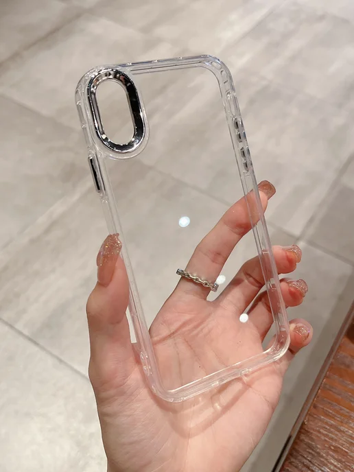 О'кейси Чехол на iPhone X XS с окантовкой, белый
