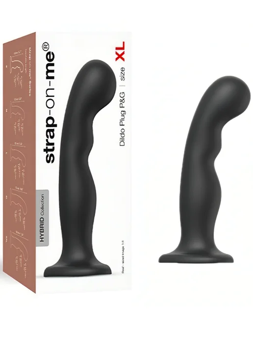 STRAP-ON-ME Фаллоимитатор Dildo Plug P&G(XL 17.5, Ø 4.2), черный