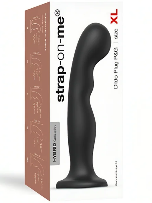 STRAP-ON-ME Фаллоимитатор Dildo Plug P&G(XL 17.5, Ø 4.2), черный, фото 4