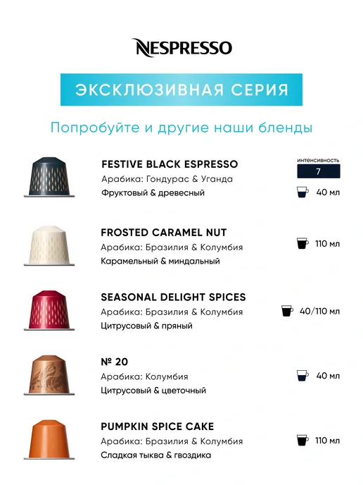 Nespresso Vienna Decaffeinato - кофе в капсулах Original, 10 шт, фото 7