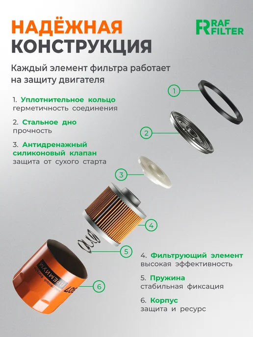 RAF FILTER Комплект фильтров Chery Arrizo 8 Tiggo 8 Exeed RX Jaecoo J8, вариант, фото 8