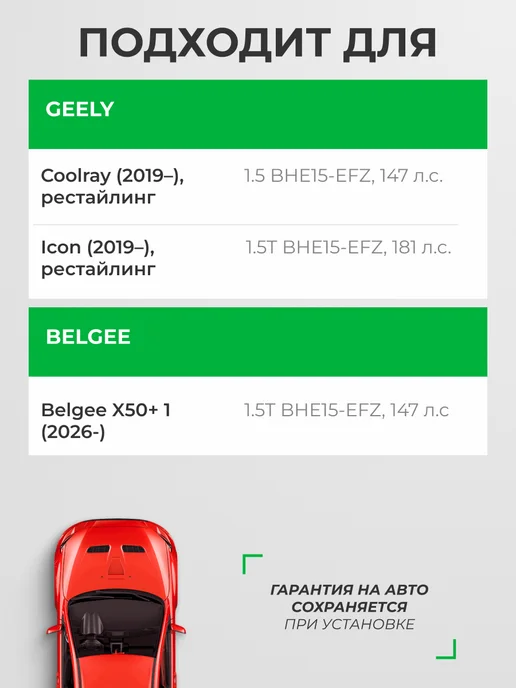 RAF FILTER Комплект фильтров Geely Coolray Icon (2019-) Рестайлинг, вариант, фото 3