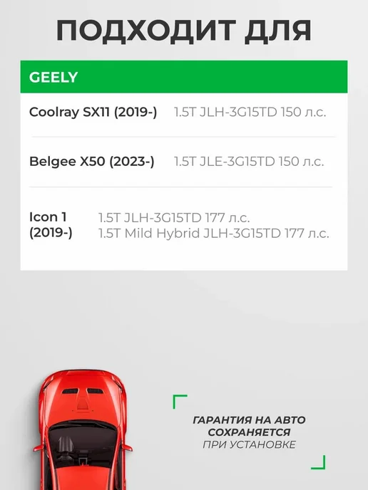 RAF FILTER Комплект фильтров Geely Icon, Coolray, Belgee X50, вариант, фото 3