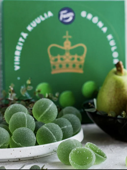 Fazer Фазер Мармелад Green Jellies грушевый вкус, 500г, 500 г, фото 3