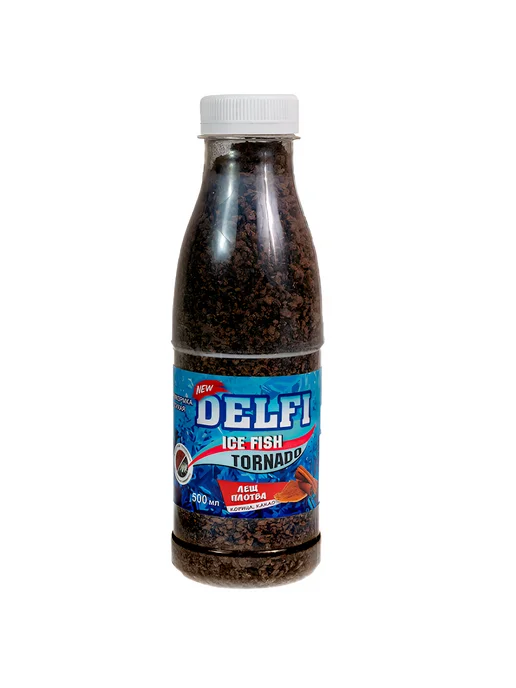 DELFI Прикормка зимняя лещ,плотва, какао корица, черная, черный