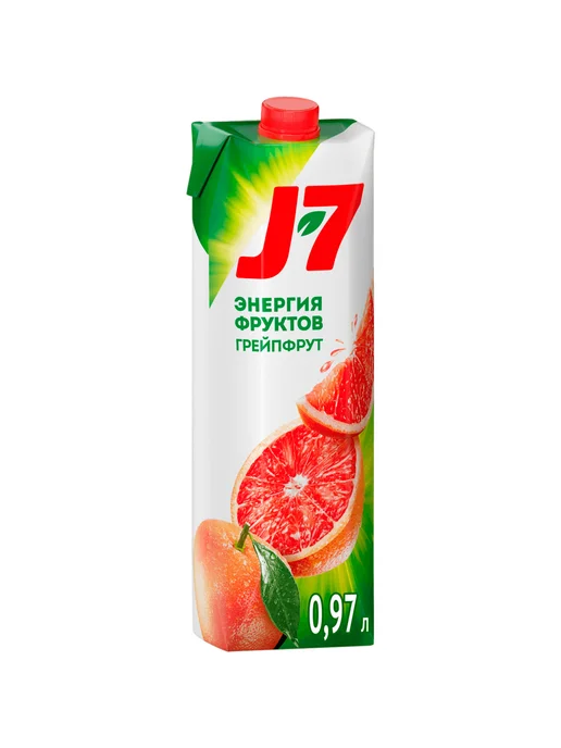 J7 Нектар Грейпфрут с мякотью 0,97 л, 0,97 л