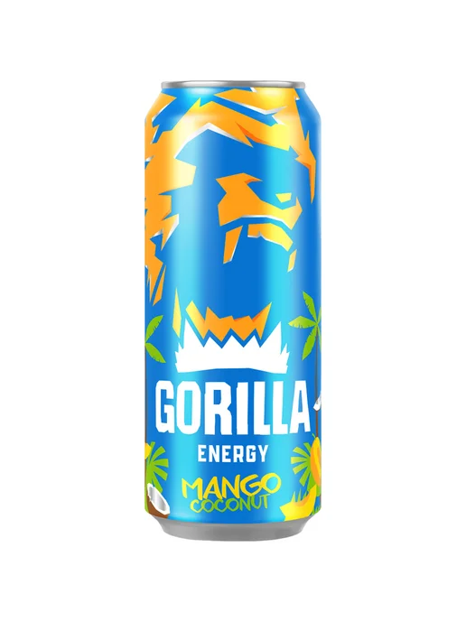 Энергетический напиток Gorilla Mango-Coconut 0,45 л ж б, 450 мл
