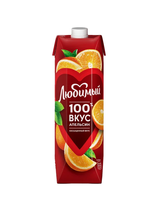 Любимый Нектар Апельсин с мякотью 0,97 л, 0,97 л