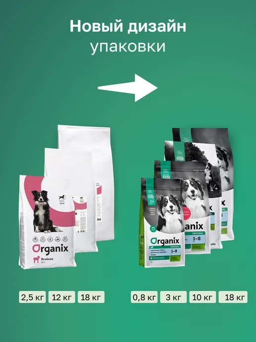 Сухой корм Organix Фруктами для собак, ягненок, 0,8 кг, фото 5