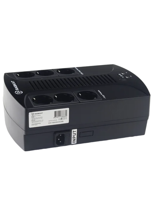 Raskat Источник бесперебойного питания VS-650VA, 390Вт, 6хCEE 7, 390 Вт, фото 3