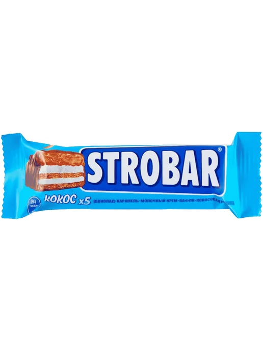 Шоколадный батончик Strobar с кокосом 40 г, 40 г