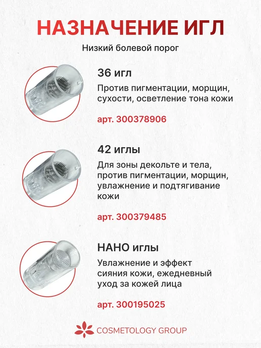 Cosmetology Group Картридж 36 игл, фракционная мезотерапия, вариант, фото 6
