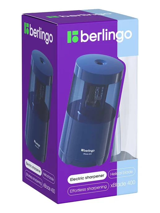 Berlingo 1шт. Электрическая точилка xBlade 400 с контейнером, 1 шт, фото 2