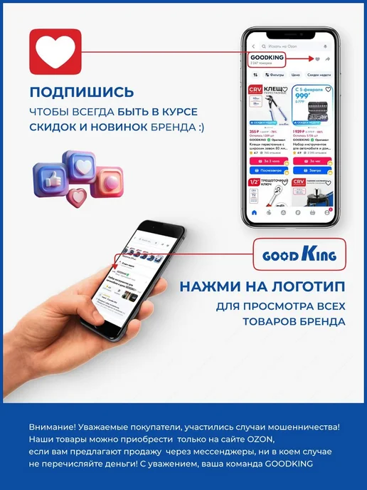 GOODKING Струбцина F-образная 120х300мм, вариант, фото 6