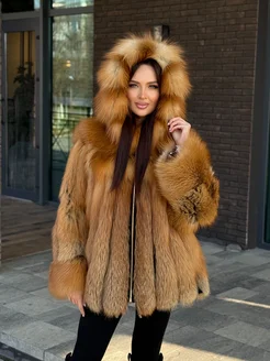 Полушубок из лисы с капюшоном Sibilla Furs 300673524 купить за 83 785 ₽ в интернет-магазине Wildberries