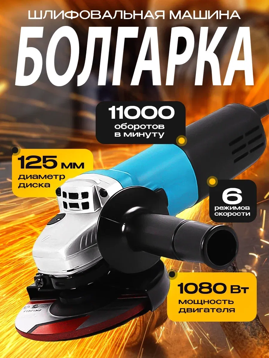 Болгарка электрическая 125...
