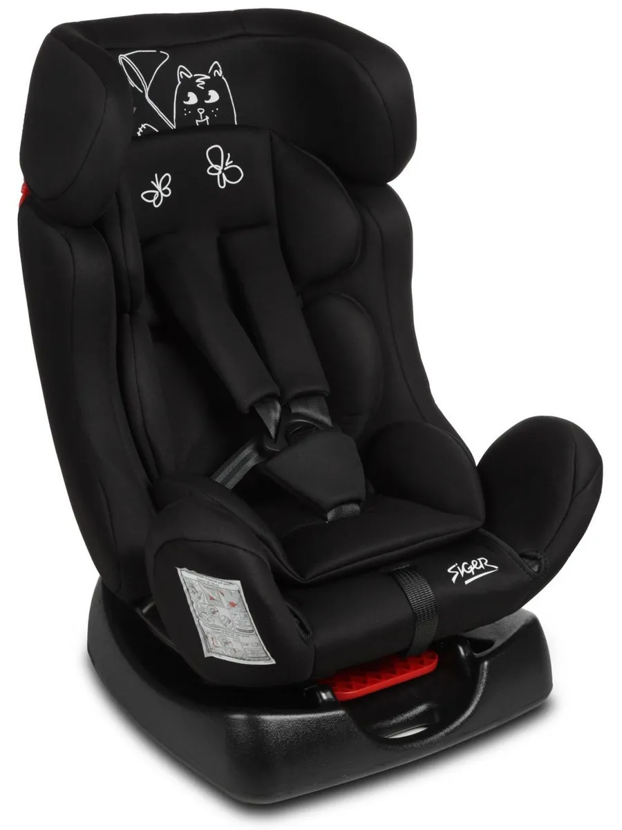 Автокресло Диона, гр.0+/I/II, черный кот (KRES4054)