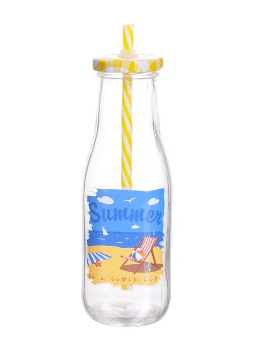 Бутылка с трубочкой 400 мл. - фото 6