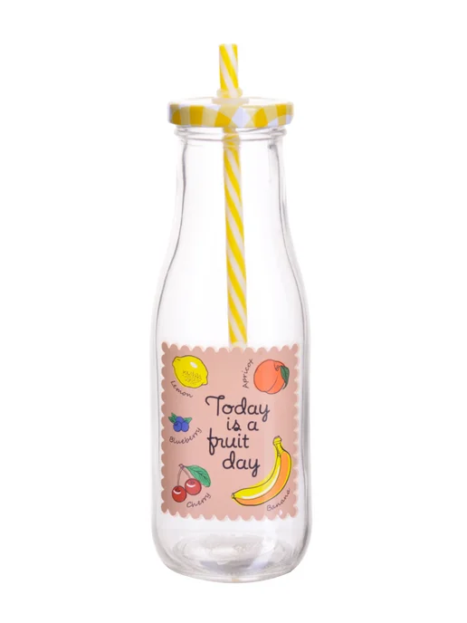 Бутылка с трубочкой 400 мл. - фото 7