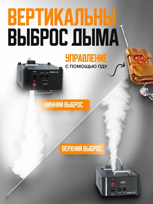 Икстелл Дым машина DMX Cloud Generator 1500W, 1500 Вт, фото 4