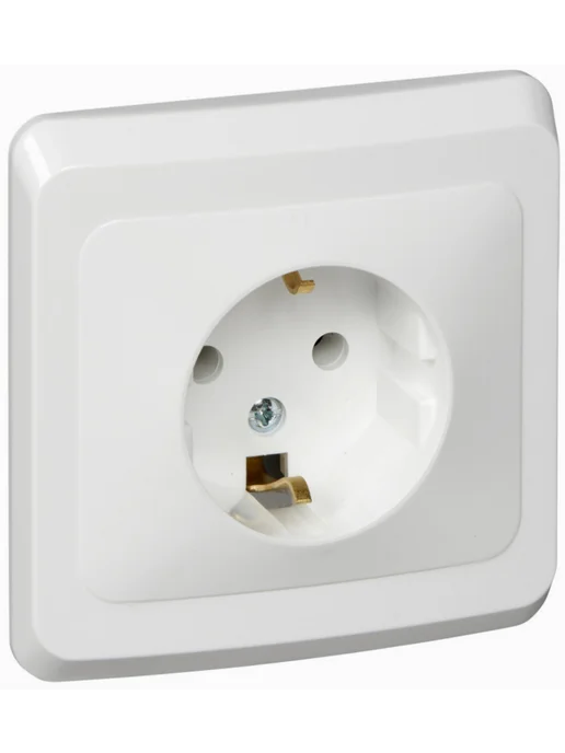Systeme Electric Розетка силовая Систем Электрик Этюд белый, 2 шт, белый, фото 2