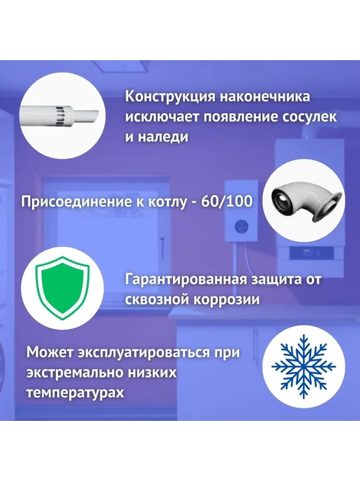 Мое тепло Дымоход для любого котла Mizudo, вариант, фото 3