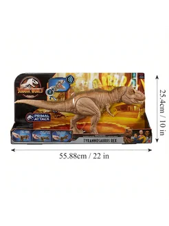 Фигурка Jurassic World Тираннозавр Рекс GT60 Mattel 301119059 купить за 12 111 ₽ в интернет-магазине Wildberries