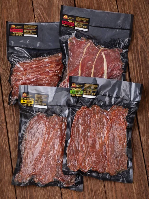 Мясные чипсы индейка 500 г закуска к пиву, 500 г, фото 4