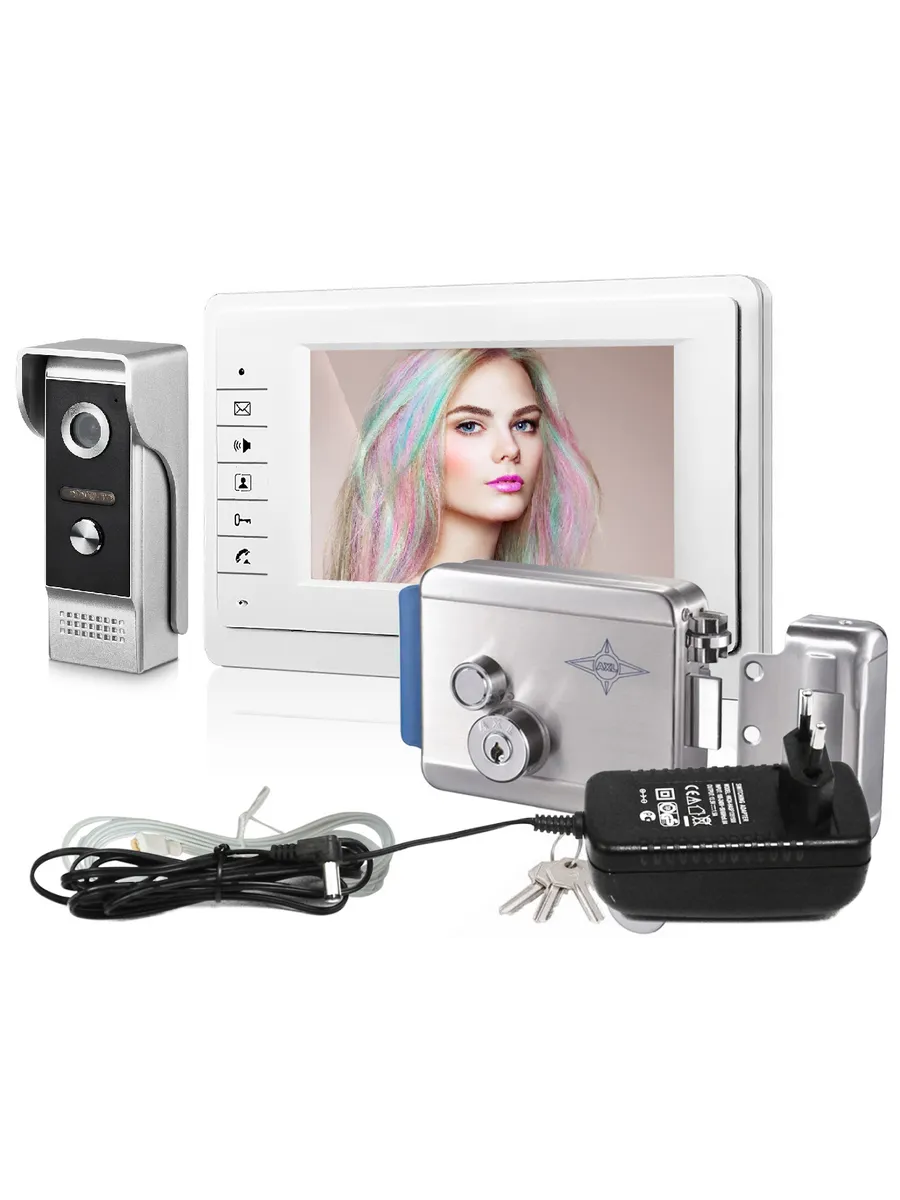 Набор домофон ЕП-7400 замок Lock-AX091