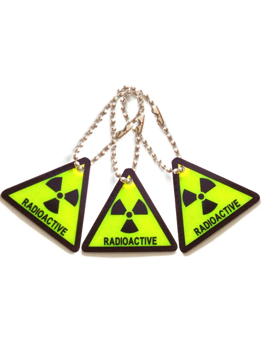 Светоотражатель подвеска "Radioactive" набор из 3 штук