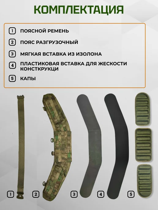 ASILAtactical Тактический пояс разгрузочный под баллистику, Варбелт, серый, фото 3