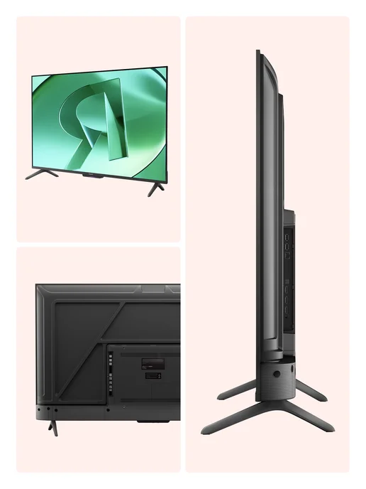 Яндекс Телевизор 55"Станция Бейсик с Алисой 4K UHD, LED, Smart TV, черный, фото 2