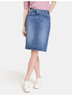 Юбка короткая джинсовая Gerry Weber 301408954 купить за 9 909 ₽ в интернет-магазине Wildberries