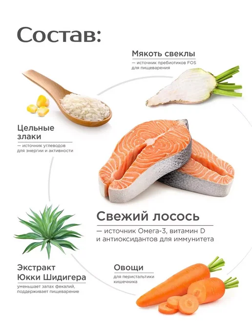 Сухой корм QUATTRO Афганская Борзая для собак, лосось, 12 кг, фото 3