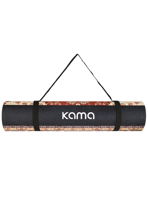 Kama Коврик для йоги и фитнеса нескользящий, ТПЭ, микрофибра, вариант, фото 2