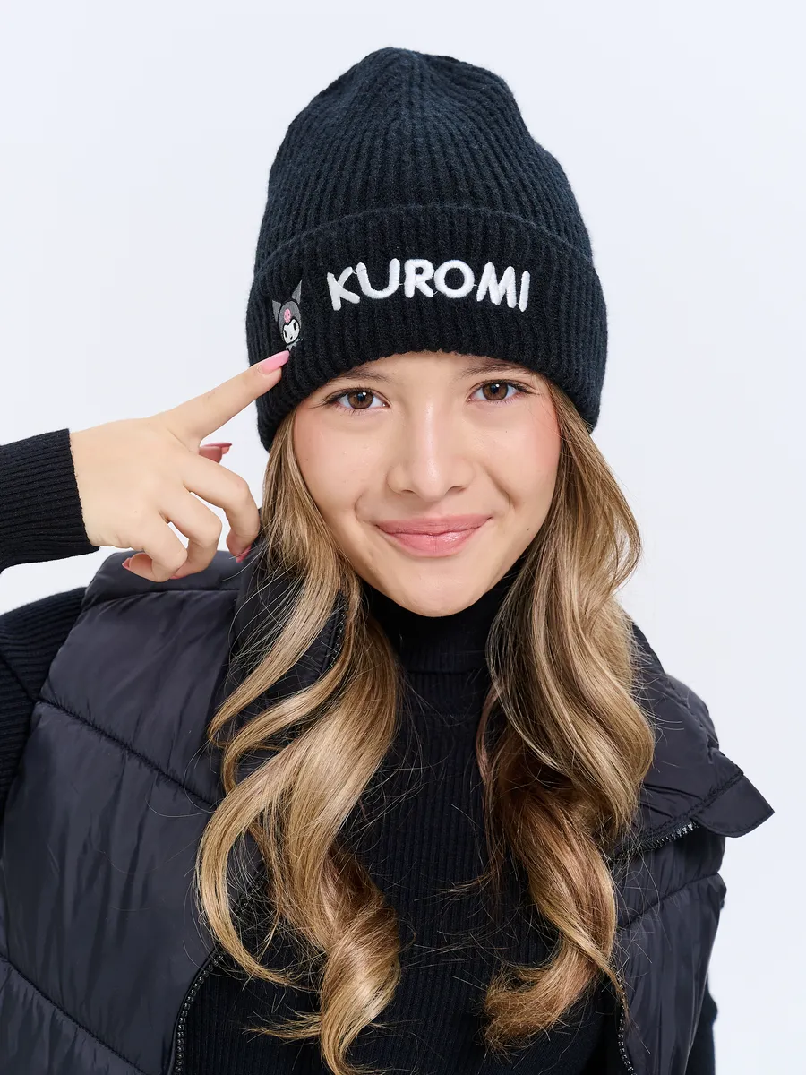 Шапка осенняя Kuromi аниме hello...