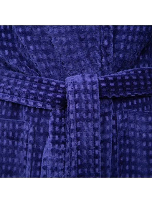 Лучшее для дома Халат махровый Comfort цвет синий, р. 56-58 (L) 100% хлопок, 5658 л, фото 7
