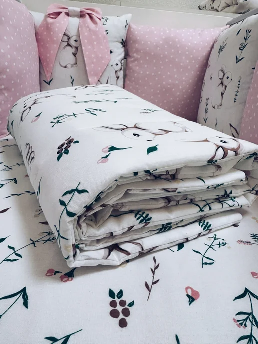 BABYTEX5 Одеяло для новорожденного 70*95 см зайчики, 70x95 см, фото 2
