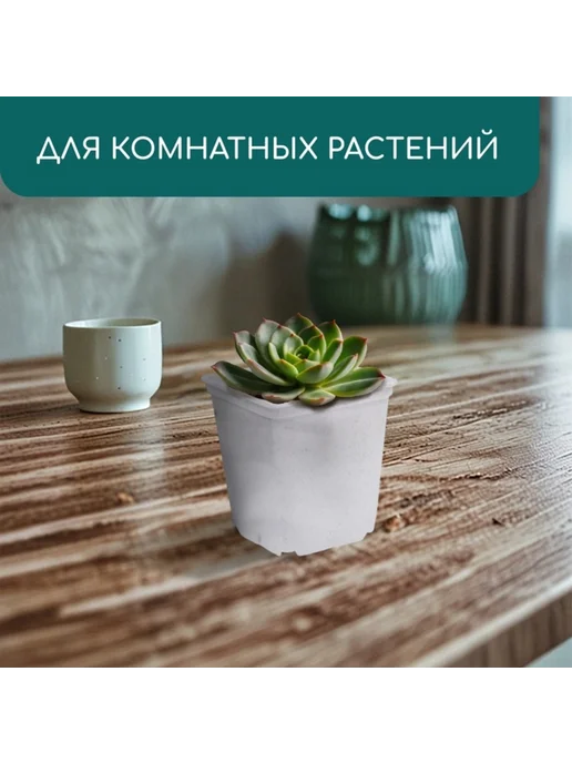 In Mother's Hands Горшок для рассады 250 мл, пластиковый белый 7 см, 36 шт, 250 мл, 36 шт, фото 5