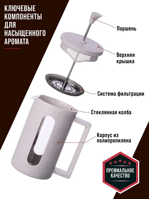 Френч-пресс 350 мл. - фото 7