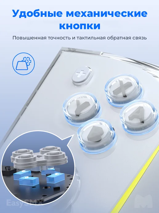 EasySMX Беспроводной геймпад Joy Con для Nintendo Switch, OLED, Lite, белый, фото 2